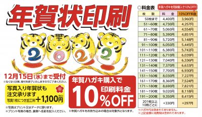 2022年 年賀状販売中！